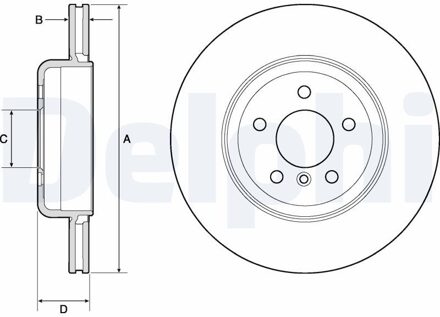 BMW Disque De Frein Peint Unitaire BG9130C