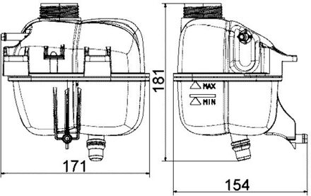 BMW Expansietank, koelvloeistof CRT87001S