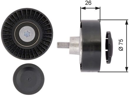 BMW Geleide rol/omdraairol v-snaren DriveAlign® T36385