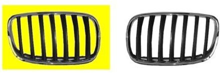 BMW GRILL RECHTS SIERROOSTER ZWART/Chroom