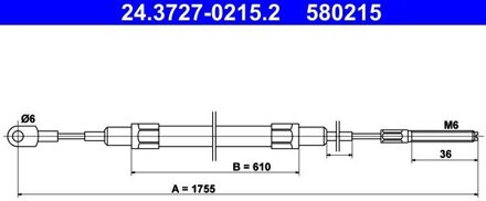 BMW Handremkabel 24372702152