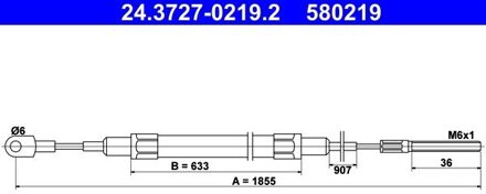 BMW Handremkabel 24372702192