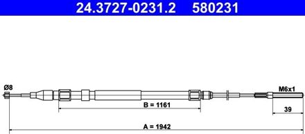 BMW Handremkabel 24372702312
