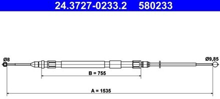 BMW Handremkabel 24372702332
