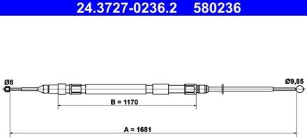 BMW Handremkabel 24372702362