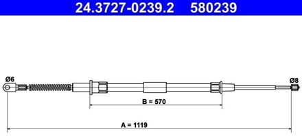 BMW Handremkabel 24372702392