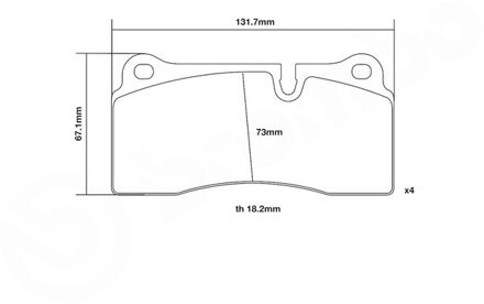 BMW High performance remblokkenset 07B31573