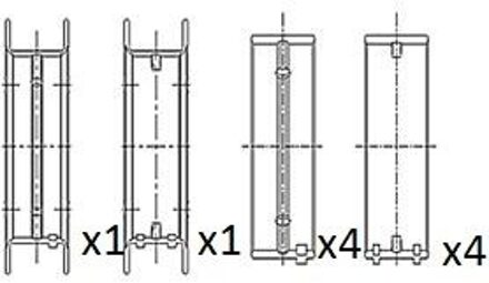 BMW Hoofdlager BM1040STD