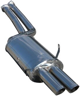 BMW InoxCar uitlaat passend voor BMW 3-Serie E36 M3 1993- 2x70 Racing IXOVBME36RA