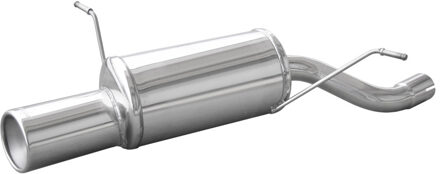 BMW InoxCar uitlaat passend voor BMW 3-Serie E46 318Ti Compact 143pk 2002-2005 1x102mm IXBME4603102