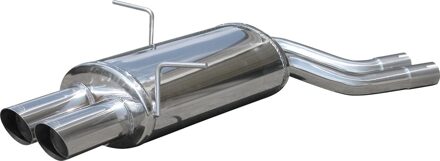 BMW InoxCar uitlaat passend voor BMW 3-Serie E46 320Ci 1998- 2x80mm Racing IXOVBM12RA