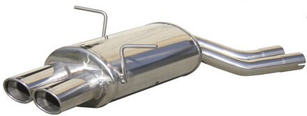 BMW InoxCar uitlaat passend voor BMW 3-Serie E46 320Ci 1998- 2x90x70mm IXOVBM1290