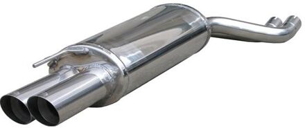 BMW InoxCar uitlaat passend voor BMW 3-Serie E46 330D 2000- 2x80mm Racing IXOVBM11RA