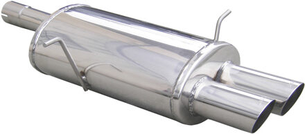 BMW InoxCar uitlaat passend voor BMW 3-Serie E46 330i/Ci/Xi 2000- 2x80mm Racing IXOVBM10RA