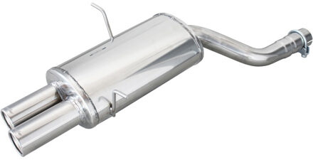 BMW InoxCar uitlaat passend voor BMW E46 323i-Ci-Xi 170pk / 328 Ci 193pk 1998-2000 Ø 65 2x76mm IXOVBM1376