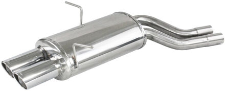 BMW InoxCar uitlaat passend voor BMW E46 330i-Ci-Xi 230pk 2000- 2x80mm X-Race IXOVBM10XR80