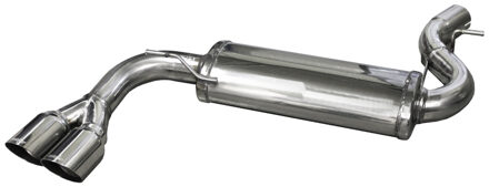 BMW InoxCar uitlaat passend voor BMW X3 Xdrive 2.0D (184pk) 2011- 2x80mm Racing IXBMX302RA