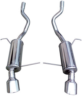 BMW InoxCar uitlaat passend voor BMW X5 3.0D 2001- Links/Rechts 120x80mm IXBMX502120