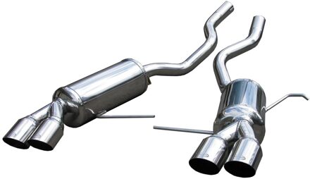 BMW InoxCar uitlaat passend voor BMW X5 3.0D 2001- Links/Rechts 2x80mm Racing IXBMX50280
