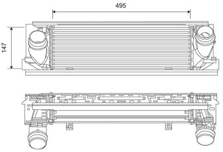 BMW Intercooler, inlaatluchtkoeler 818262