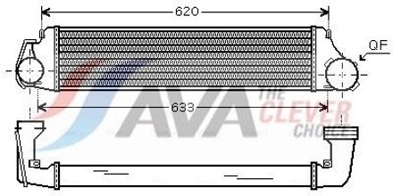BMW Intercooler, inlaatluchtkoeler BW4282