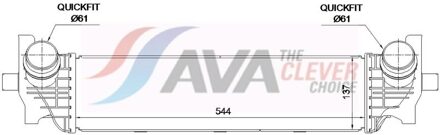 BMW Intercooler, inlaatluchtkoeler BW4662