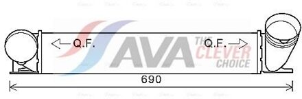 BMW Intercooler, inlaatluchtkoeler BWA4482