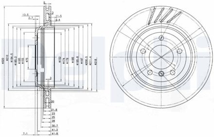 BMW Jeu De 2 Disques De Frein BG3831