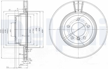 BMW Jeu De 2 Disques De Frein BG3959