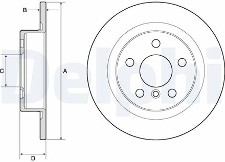 BMW Jeu De 2 Disques De Frein Peints BG4812C
