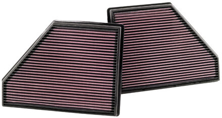 BMW K&N vervangingsfilter passend voor BMW X5 4.8L-V8 2007-2010 (2 per box) (33-2407) 332407