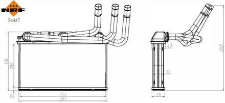 BMW Kachelradiateur, interieurverwarming 54437