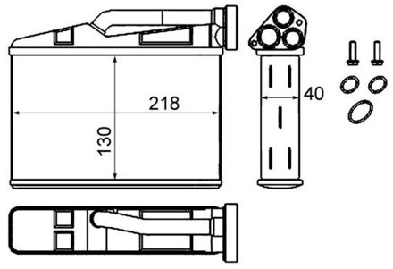BMW Kachelradiateur, interieurverwarming AH240000S