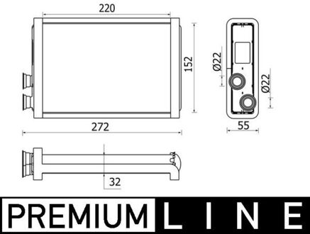 BMW Kachelradiateur, interieurverwarming AH37000P