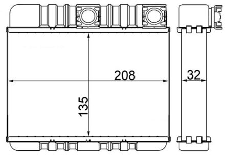 BMW Kachelradiateur, interieurverwarming AH87000S