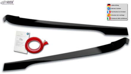 BMW Koplampspoilers passend voor BMW 3-Serie G20/G21 Sedan/Touring 2019- (ABS Glanzend Zwart) RDKBM17B