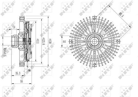 BMW Koppeling, radiateurventilator 49567