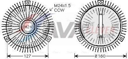 BMW Koppeling, radiateurventilator BWC323