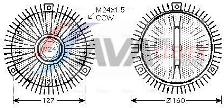 BMW Koppeling, radiateurventilator BWC324