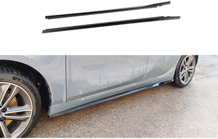 BMW Motordrome Set sideskirts BMW 1-Serie (F40) excl. M-Sport/M135i 2019-2024 (ABS Glanzend Zwart) DXSBM21