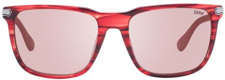 BMW Multicolor Kunststof Zonnebril Rood - One Size