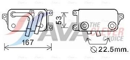 BMW Oliekoeler, automatische transmissie BW3396
