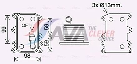 BMW Oliekoeler, automatische transmissie BW3560