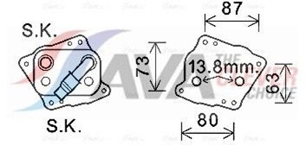 BMW Oliekoeler, motorolie BW3412