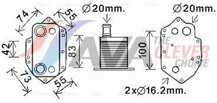 BMW Oliekoeler, motorolie BW3554
