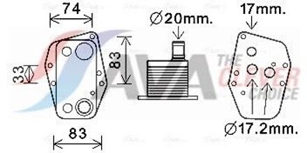 BMW Oliekoeler, motorolie BW3555