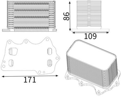 BMW Oliekoeler, motorolie CLC350001S