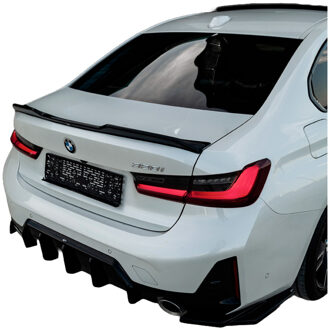 BMW Oneway Achterbumperskirt (Diffuser) BMW 3-Serie G20/G21 M-Pack Facelift 2022- - Glanzend Zwart OWRV21041