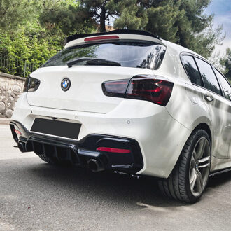 BMW Oneway Achterbumperskirt (Diffuser) passend voor BMW 1-Serie F20/F21 Facelift M-Power 2015-2019 OWRV21005
