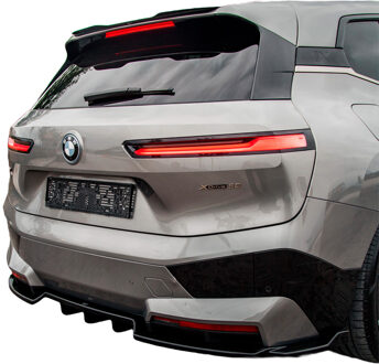 BMW Oneway Achterbumperskirt passend voor BMW iX M-Pack i20 2021- - Glanzend zwart OWRS11025